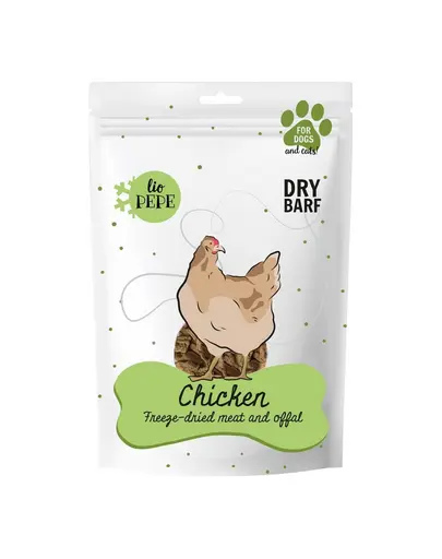 PAKA ZWIERZAKA PEPE Carne liofilizata inimi de pui 60 g