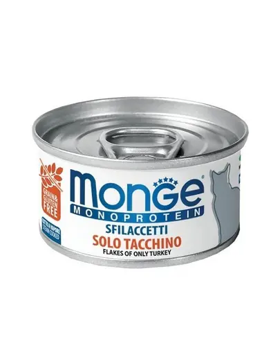 MONGE Monoprotein Cat hrana umeda pentru pisici, curcan 80g