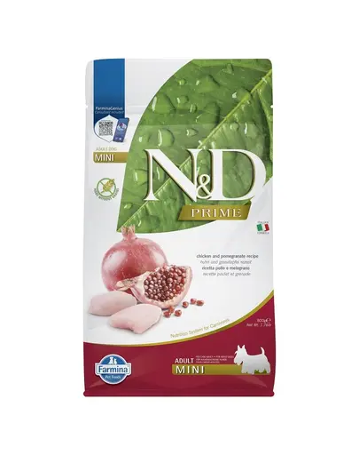 FARMINA N&D Adult Hrana uscata pentru caini adulti de talie mica, cu pui si rodie 800 gr