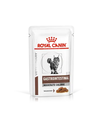 ROYAL CANIN Cat Gastro Intestinal Moderate Calorie 24 x 85 g hrana umeda pentru pisici cu tulburari gastrointestinale si tendinta de supraponderabilitate