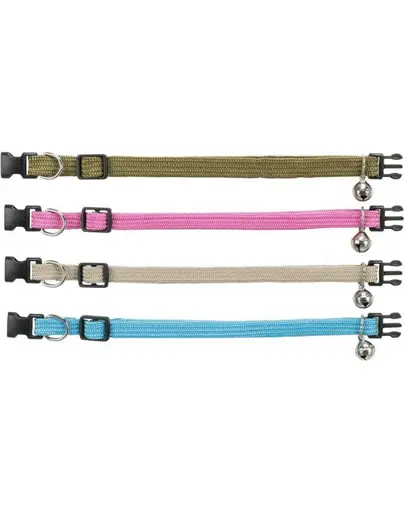 TRIXIE Zgarda de pisica cu clopot, mix culori