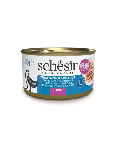 SCHESIR Ton cu sardine in sos 70 g conserva pisica