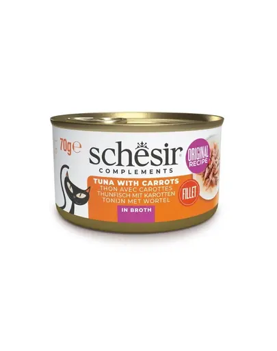 SCHESIR conserva pisica, Ton cu morcov in sos 70 g