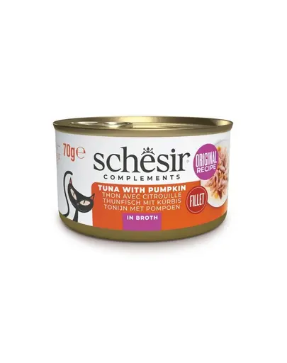 SCHESIR Ton cu dovleac in sos 70 g conserva pisici