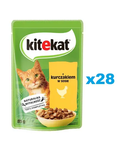 KITEKAT pui in sos 28x85 g hrana pisici adulte