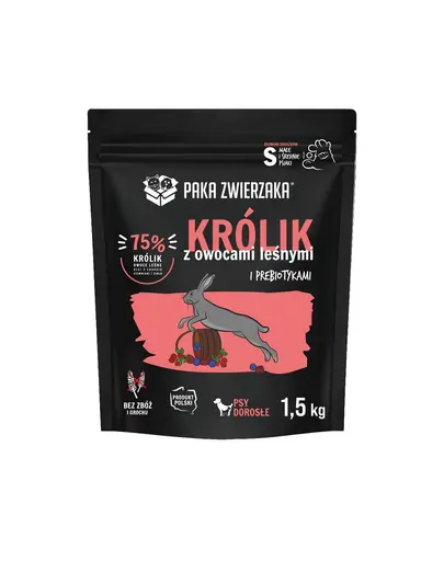 PAKA ZWIERZAKA Seventh Heaven Hrana caine talie mica, cu iepure si fructe de padure 1,5kg