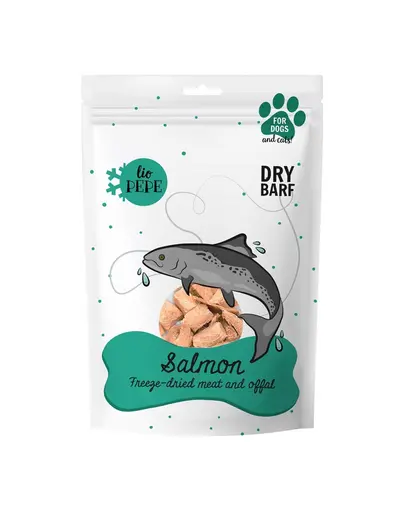 PAKA ZWIERZAKA PEPE Freeze-dried somon liofilizat pentru caini si pisici XL 180g