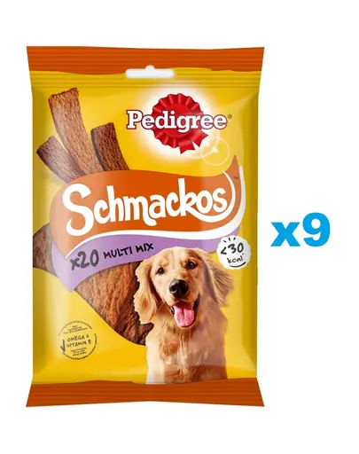 PEDIGREE Schmackos Multi Mix 9x144g set recompense pentru caine