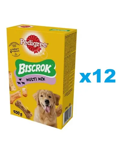 PEDIGREE Multi Mix Biscrok Set biscuiti pentru caini 12x500 g