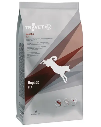 TROVET Hepatic HLD hrana caini sustinere ficat 12,5 kg