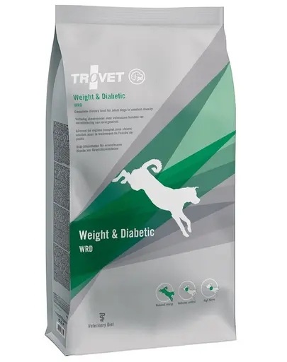 TROVET Weight & Diabetic WRD 12,5 kg hrana dieta caini cu obezitate si diabet