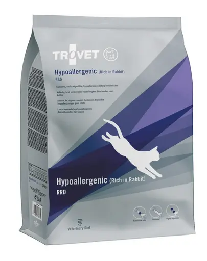 TROVET Hypoallergenic RRD hrana pisici cu iepure 2,5 kg