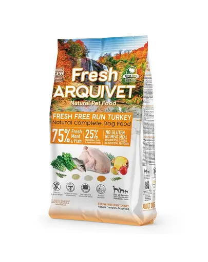 ARQUIVET Fresh mancare semi-umeda pentru caini 2,5 kg curcan si peste oceanic