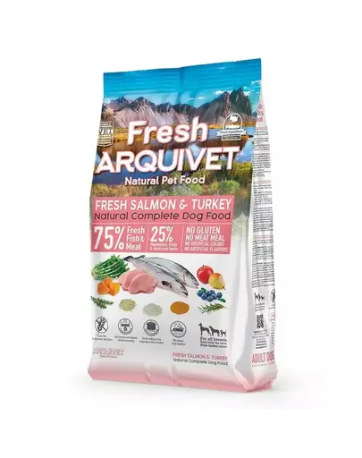 ARQUIVET Fresh Hrana pentru caini semiumeda 2,5 kg somon si curcan