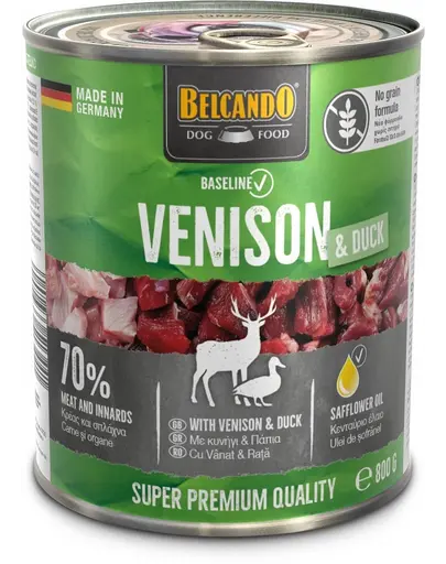 BELCANDO Baseline hrana umeda caini 800g vanat si rata