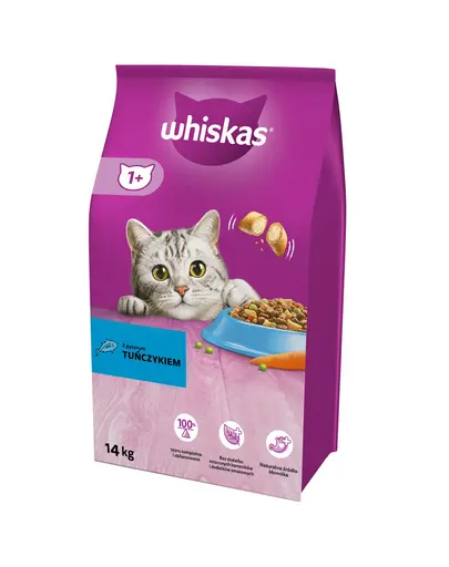 WHISKAS Adult 14kg ton + WHISKAS Adult 12x85g ton in aspic