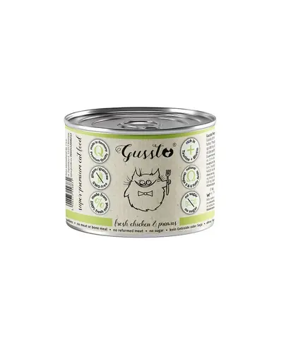 GUSSTO Cat Fresh Chicken Prawns 200 g hrana premium pisici, cu pui si creveti