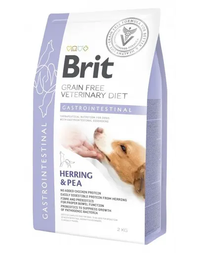 BRIT Veterinary Diets Dog Gastointestinal Dieta veterinara pentru caini adulti cu probleme gastrointestinale 2 kg