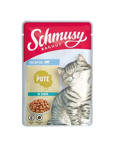 SCHMUSY RAGOUT plic hrana umeda pisicute 22x100 g curcan in sos