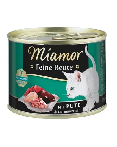 MIAMOR Feine Beute Turkey hrana umeda pisica, carne de curcan 185g