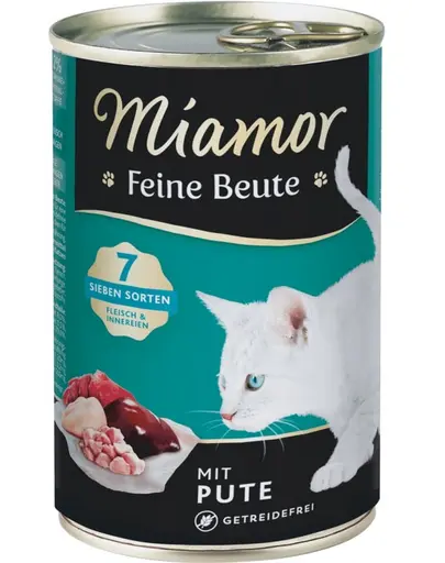 MIAMOR Feine Beute Turkey Conserva pisica, cu curcan 400g