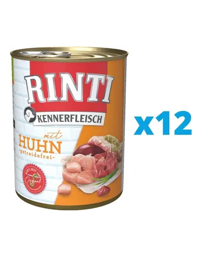 RINTI Kennerfleisch Chicken hrana umeda cu pui 12 x 800 g