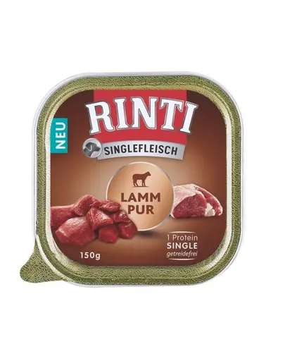 RINTI Singlefleisch Lamb Hrana umeda caine, cu miel 150g