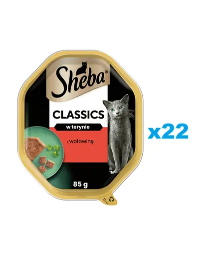 SHEBA Classics pate vita 22x85 g mancare umeda completa pentru pisici adulte