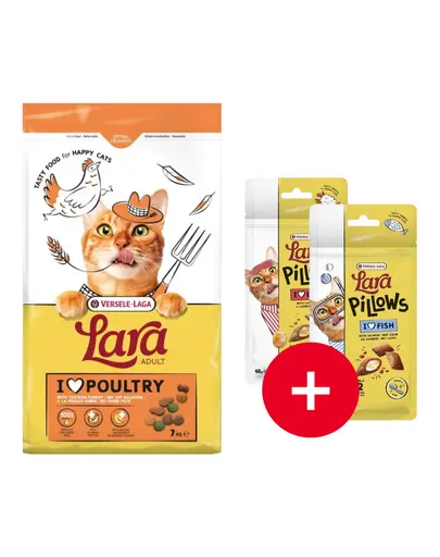VERSELE-LAGA Lara Adult Turkey and Chicken 7 kg pui si curcan + 2 recompense GRATIS