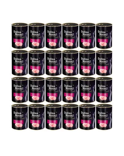 DOLINA NOTECI Premium Junior Set conserve hrana umeda pisoi, cu curcan 24 x 400 g