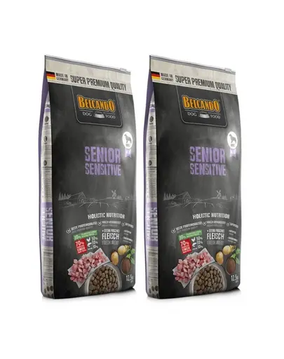 BELCANDO Senior Sensitive hrana uscata pentru caini mai batrani, talie M-XL 25 kg (2 x 12.5 kg)