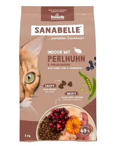 SANABELLE Indoor prepelita 2 kg hrana pisici de interior