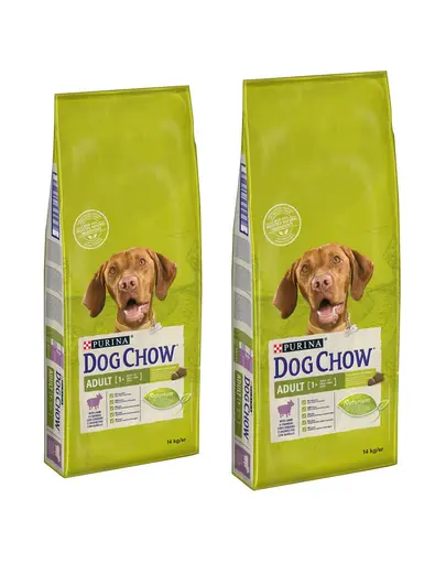 PURINA Dog Chow Adult hrana uscata caini adulti, cu miel 28 kg (2 x 14 kg)