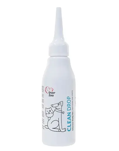OVER ZOO Clean Drop solutie indepartare pete lacrimi Caini si pisici 60 ml