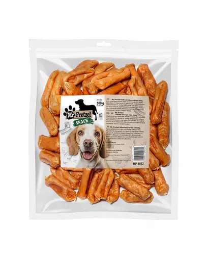 MR. PRETZEL Carnati cu pui gustare pentru caini 500 g