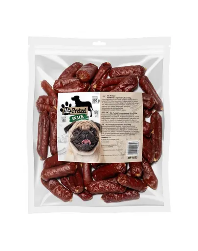MR. PRETZEL Carnati cu miel gustare pentru caini 500 g