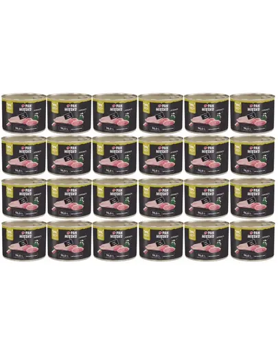 PAN MIESKO Hrana umeda pentru pisici cu curcan si gasca 24x200 g