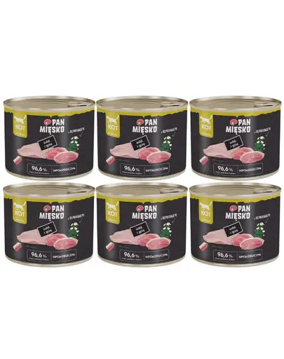 PAN MIESKO Hrana umeda pentru pisici cu curcan si gasca 6x200 g