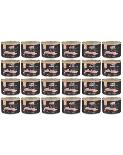 PAN MIESKO Hrana umeda pentru pisici cu curcan si iepure 24x200 g