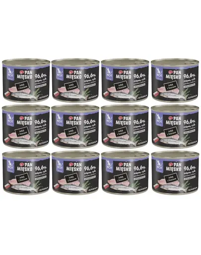 Pan Miesko Hrana umeda pentru pisoi cu curcan si somon 12x200 g