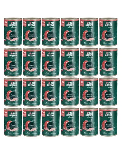 PAN MIESKO Pate cu iepure si ierburi pentru caini 24 x 400 g