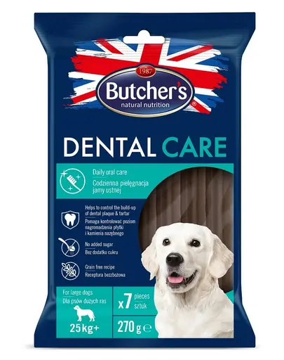BUTCHER'S Dental Care Recompense pentru caini de talie mare 270g