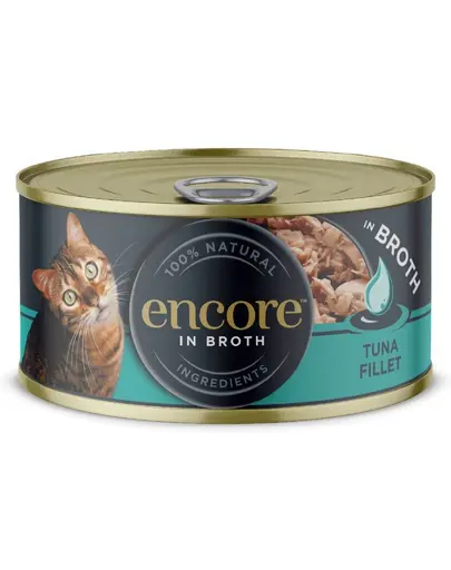 ENCORE Hrana umeda pisici file de ton in supa 70 g