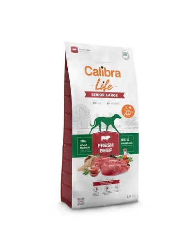 CALIBRA Dog Life Senior Large Fresh Beef 12 kg hrana pentru caini seniori de talie mare cu vita