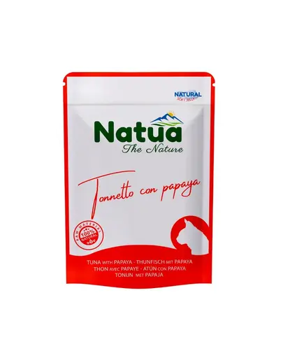 NATUA Natural ton cu papaya in jeleu pentru pisici 70 g