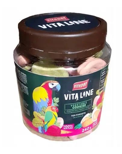 VITAPOL Biscuiti pentru papagali, vegetali 240 g