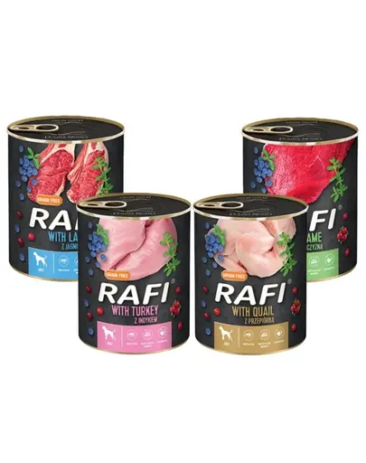 DOLINA NOTECI Rafi Premium Mix Conserve hrana caini adulti, mix sortimente 12x800g