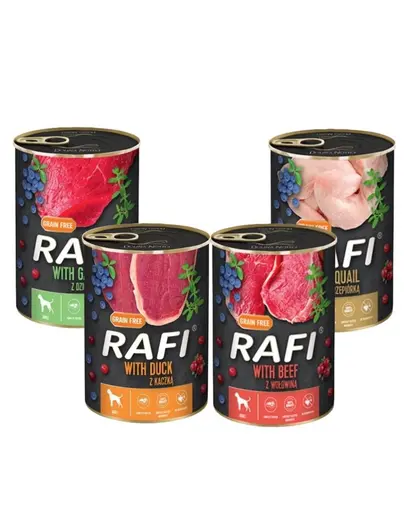 DOLINA NOTECI Rafi Premium Mix Mancare umeda caini, mix sortimente 24x400g