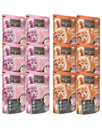 LEONARDO Finest Selection hrana pisici mix arome 12x85 g rata cu branza si pasari de curte cu oua