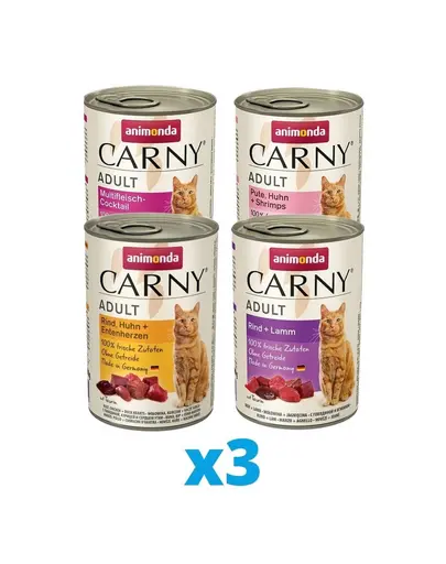 ANIMONDA Carny mix de arome 12 x 400 g